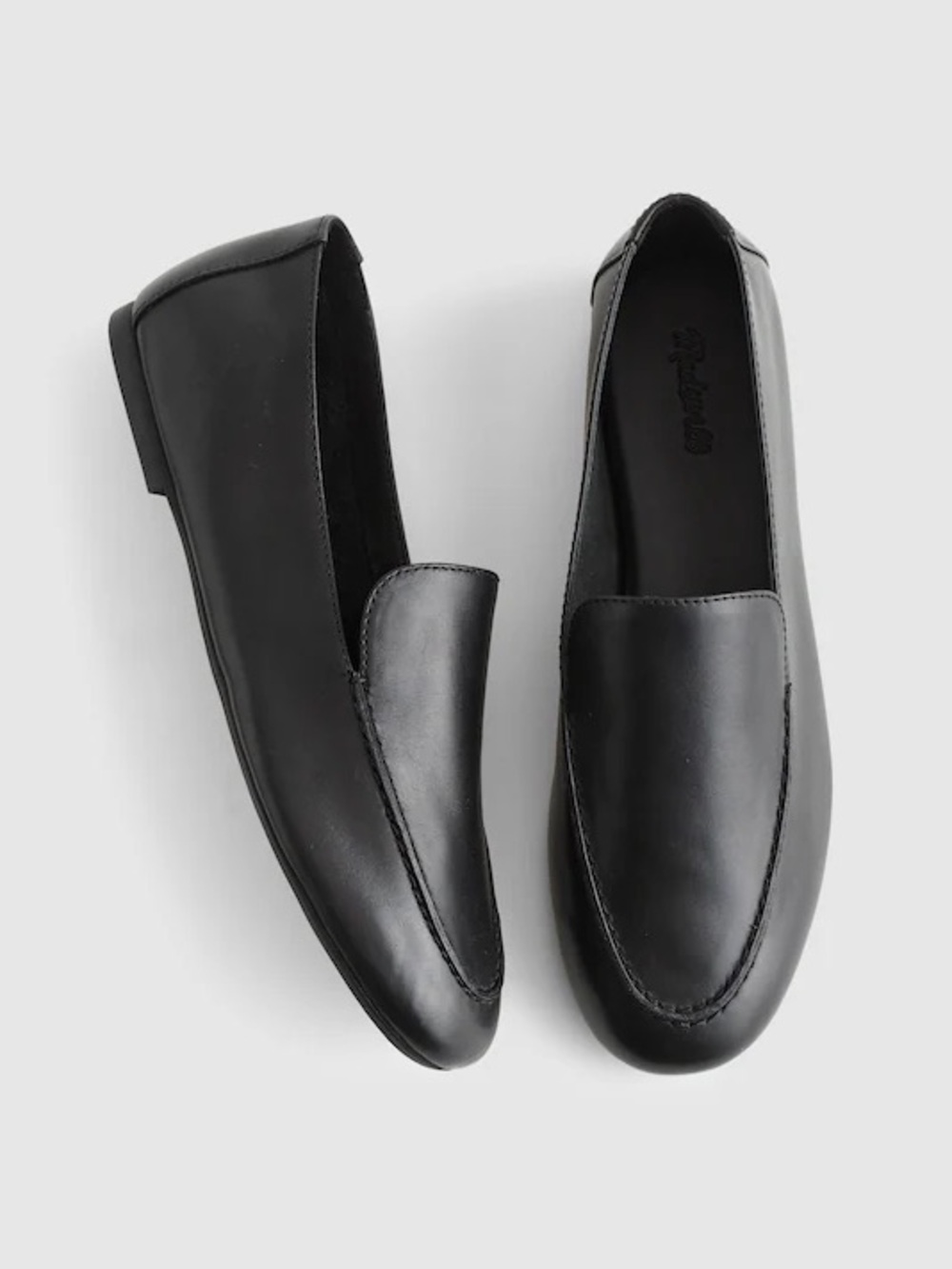 Madewell The Classic Black Leather Loafers - NWT Size 7.5